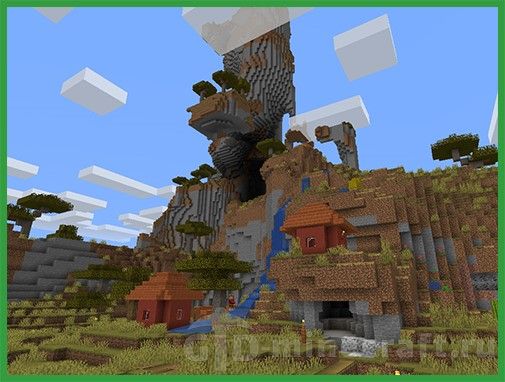 Two Mountain Villages Seed For Minecraft 1 16 2 1 15 2 1 14 4